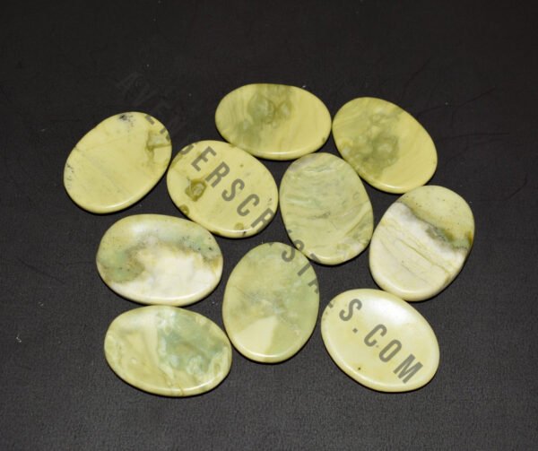 Serpentine Crystal Worry Stones