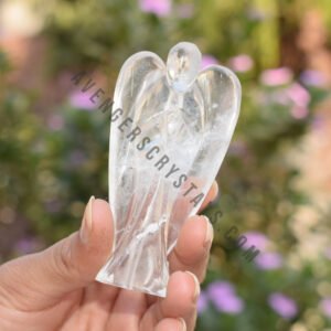 Clear Quartz Gemstone Large Angel