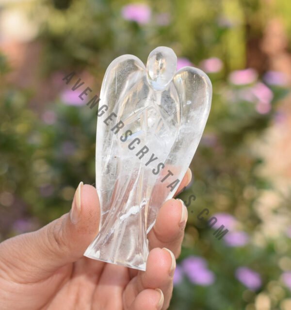 Clear Quartz Gemstone Large Angel