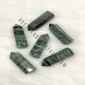 Ruby Zoisite Gemstone Obelisk Points