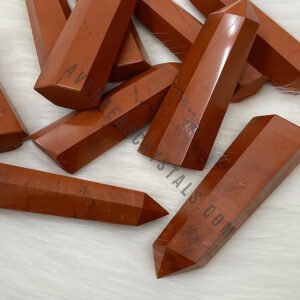 Red Jasper Gemstone Obelisk Points