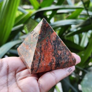 Unakite Crystal Pyramid