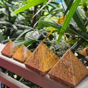 Calligraphy Jasper Crystal Pyramid