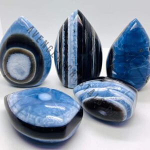 Blue Opal Crystal Flames