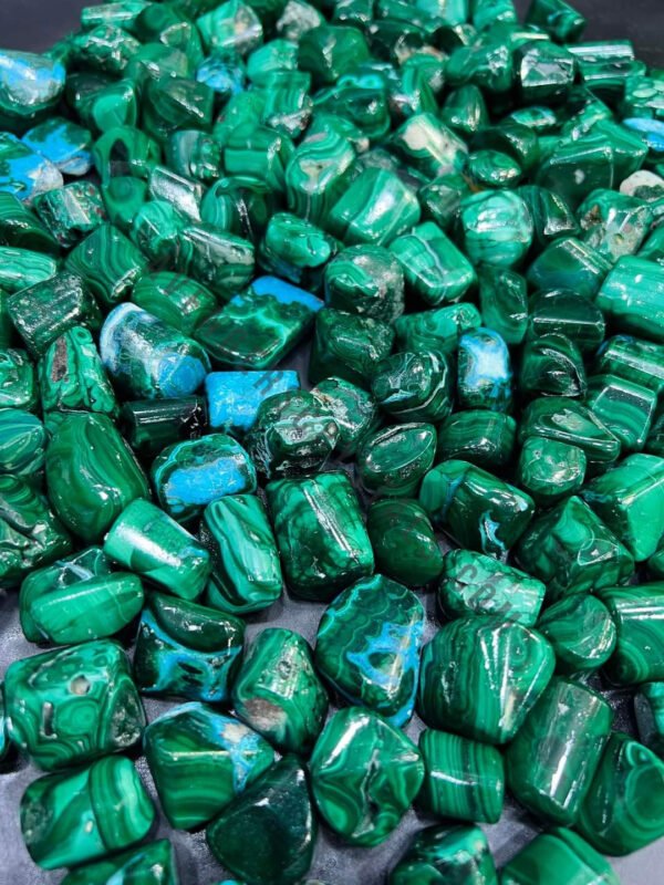 Chrysocolla Malachite Gemstone Tumble Stones