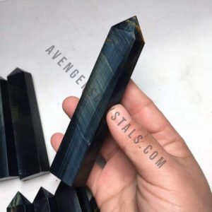 Blue Tiger Eye Crystal Obelisk Points