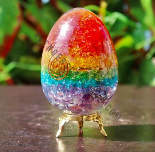 Seven Chakra Orgonite Yoni Egg