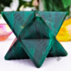 Green Mica Crystal Merkaba Star