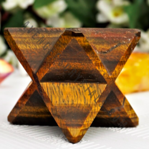 Yellow TIger Eye Crystal Merkaba Star