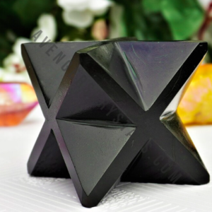 Black Obsidian Crystal Merkaba Star