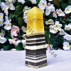Zebra Calcite Gemstone Obelisk Tower