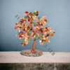 Multi Colour Crystals Chips Agate Slice Base Tree