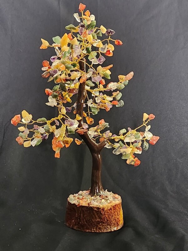 Multi Colour Crystals Chips Tree