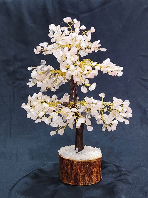 Rose Quartz Gemstone Chips Tree