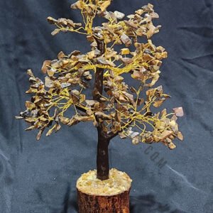 Tiger Eye Gemstone Chips Tree