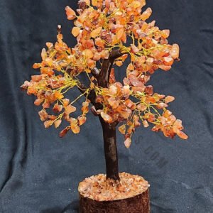 Red Carnelian Gemstone Chips Tree