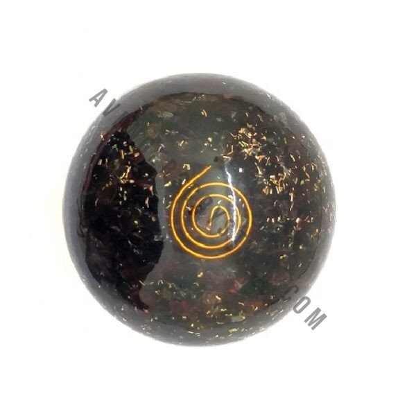 Black Agate Orgonite Energy Sphere
