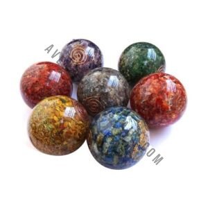 Seven Chakra Mix Orgonite Energy Ball