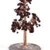 Black Obsidian Crystals Chips Christmas Tree With Agate Slice Base