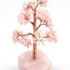 Rose Quartz Agate Chips Tree With Rose Quartz Base Stone
